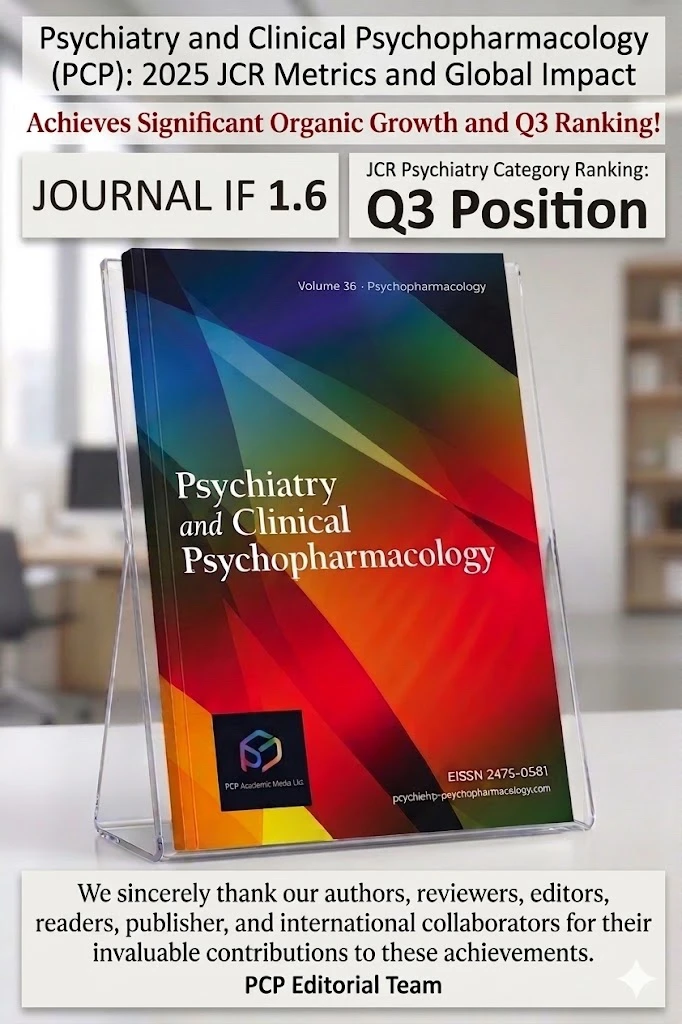 Psychiatry and Clinical Psychopharmacology (PCP): 2025 JCR Metrics and Global Impact Psychiatry and Clinical Psychopharmacology (PCP): 2025 JCR Metrics and Global Impact